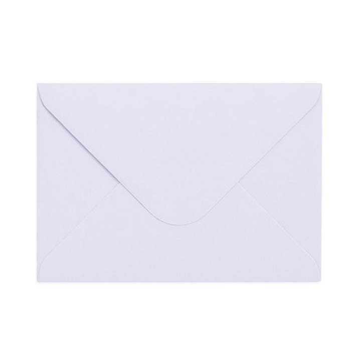 Set 10, Plic decorativ NEOPAK, pentru invitatii, C6, 114x162 mm, Fiolet Lavanda, 120 g/mp, lipire gumata