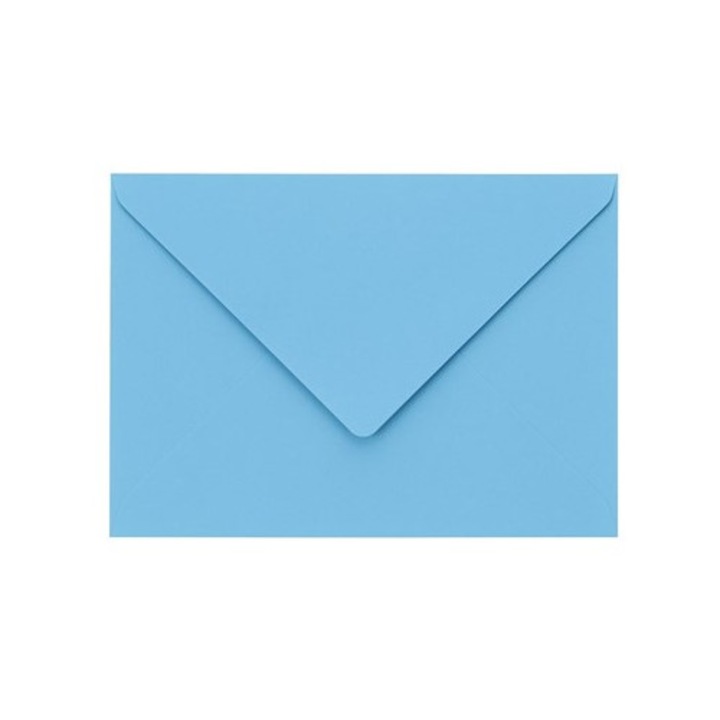 Plic NEOPAK pentru invitatii, C5, 162x229mm, Albastru deschis, 120 g/m², Gumat, set 10 buc