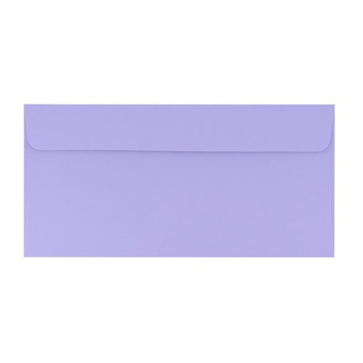 Set 10, Plic NEOPAK pentru invitatii, DL, 110x220 mm, Violet Classic, 120g, autoadeziv