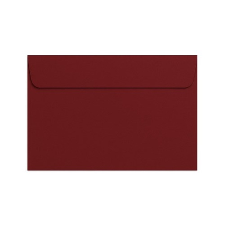 Set 10, Plicuri NEOPAK pentru invitatii, C6, 114x162 mm, Bordeaux, 120 g/m², cu lipire autoadeziva HK