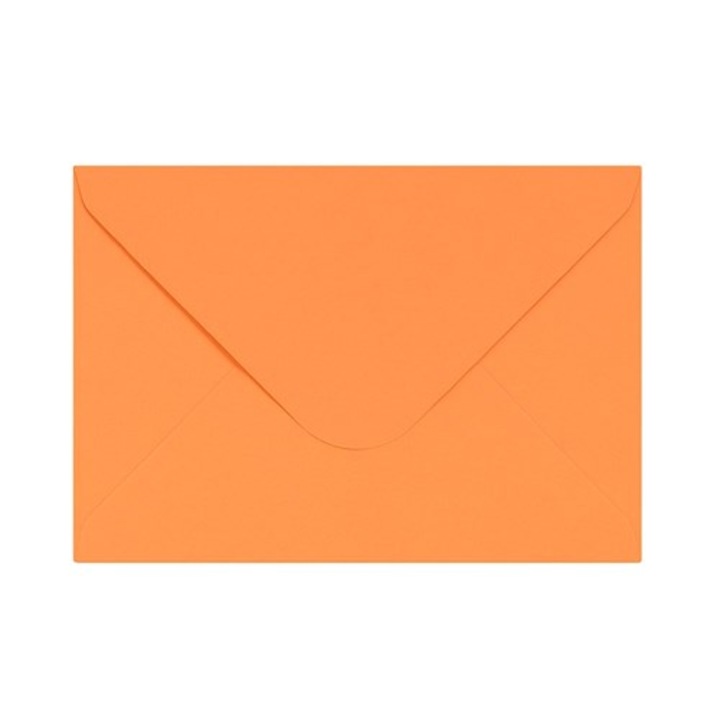 Set 10, Plicuri NEOPAK decorative, pentru invitatii, C6, 114x162 mm, Roz somon, 120 g/mp, lipire gumata, deschidere pe latura mare