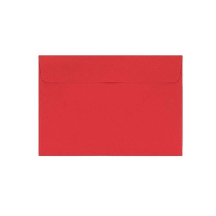 Set 50 buc, Plic NEOPAK pentru invitatii, C6, 114x162 mm, Rosu, autoadeziv, 120 g/m²