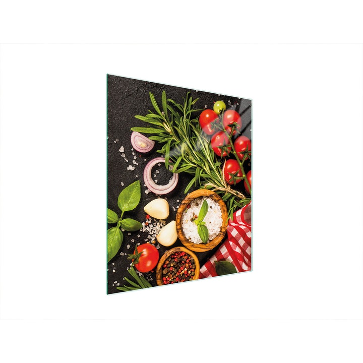 Konyhai hátlap, TMK ArtDeko, üveg, 45x52 cm, főzőlap védelem, modern design