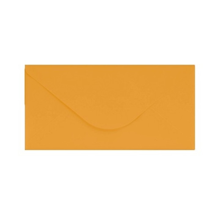 Set 50 Plicuri NEOPAK elegante, pentru invitatii, DL, 110x220 mm, Auriu Perla, 120g/m², lipire gumata