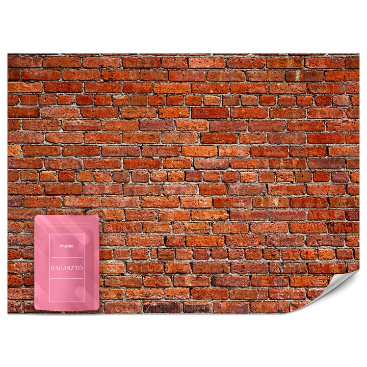 Fotótapéta Muralo Vörös Tégla 500x350 Nappali Dekoráció