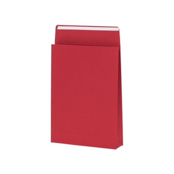 Set 10, Plic cartonat 3D NEOPAK, C4, 230x320x60mm, Rosu, autoadeziv, 220g