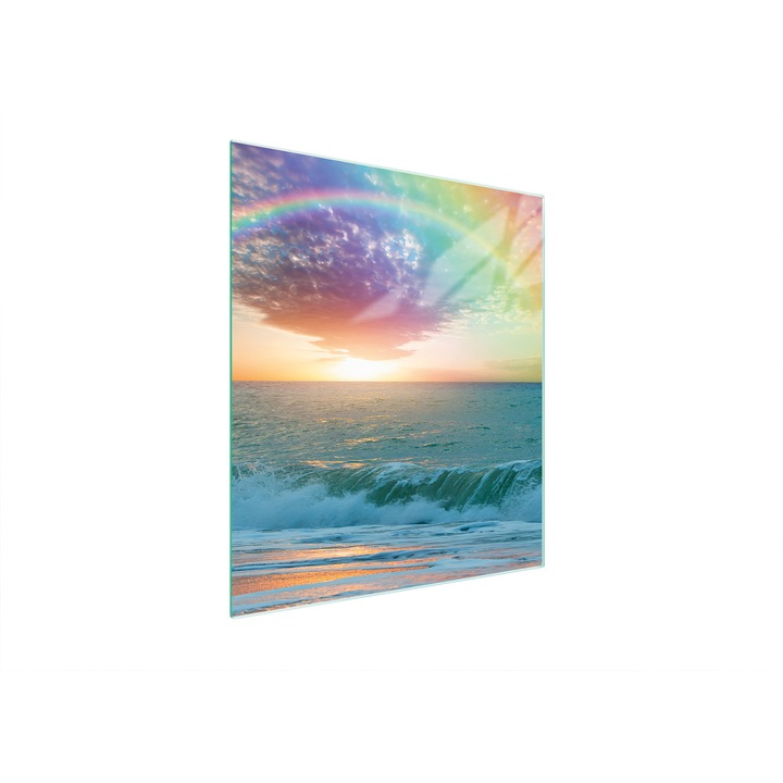 Konyhai hátfal, TMK ArtDeko, üveg, 45x52cm, főzőlap védelem, modern design