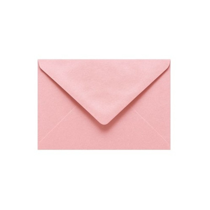 Set 50 Plicuri Ozdobite NEOPAK, B6, 125x175 mm, Roz Perlat, 120g, cu lipire gumata