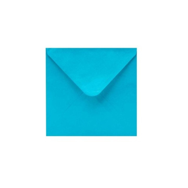 Set 50 Plicuri Patrate Decorative NEOPAK, K4, 165x165 mm, Albastru Perlat, 120 g/m², lipire gumata