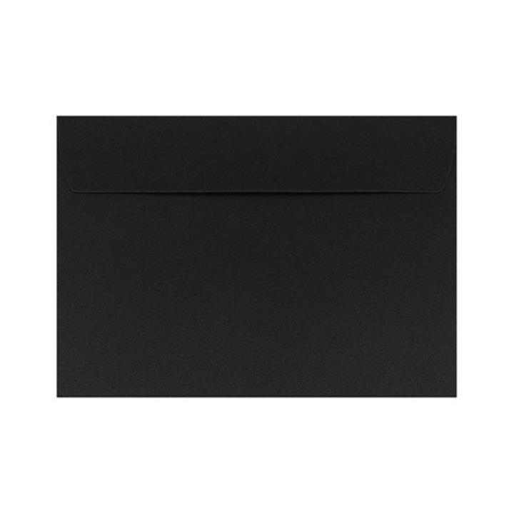Set 50, Plicuri Decorative NEOPAK pentru invitatii, format B6, 125x175 mm, Negru Perlat, 120g, autoadeziv