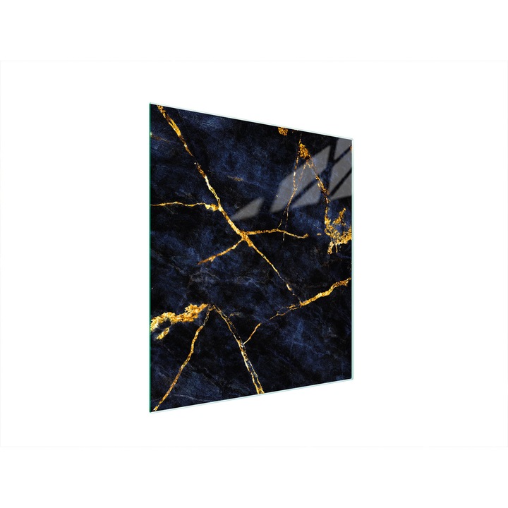 Konyhai hátlap, TMK ArtDeko, üveg, 45x52cm, márvány design