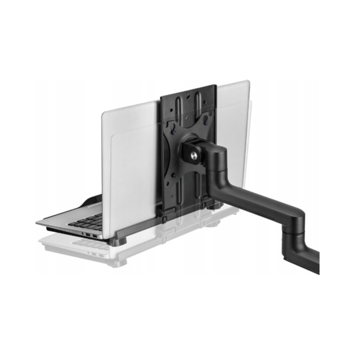Uchwyt laptopa SPACETRONIK SPB-003B, reglabil, 12-17 inch, negru, dimensiuni 309x250x250 mm