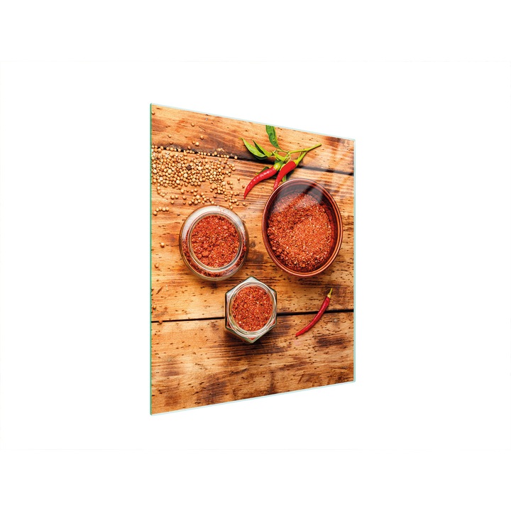 Konyhai hátlap, TMK ArtDeko, üveg, 45x52 cm, főzőlap védelem, modern design