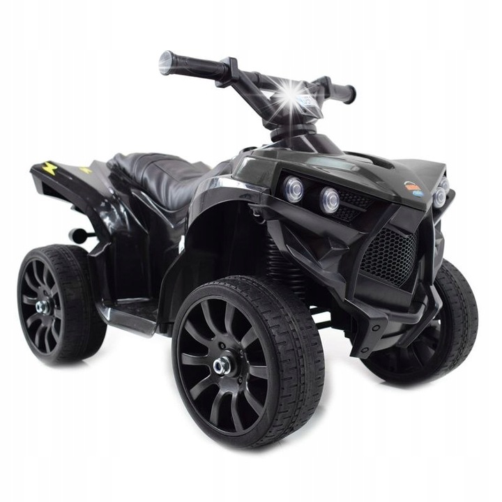 Електрически ATV за деца, Super-Toys, модел XB-8118, меки гуми, черен цвят, размери 68x36x44см