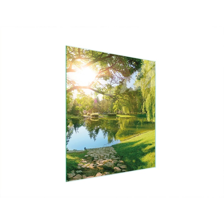 TMK ArtDeko konyhai vágódeszka, üveg, 45x52 cm, főzőlap védő, modern design