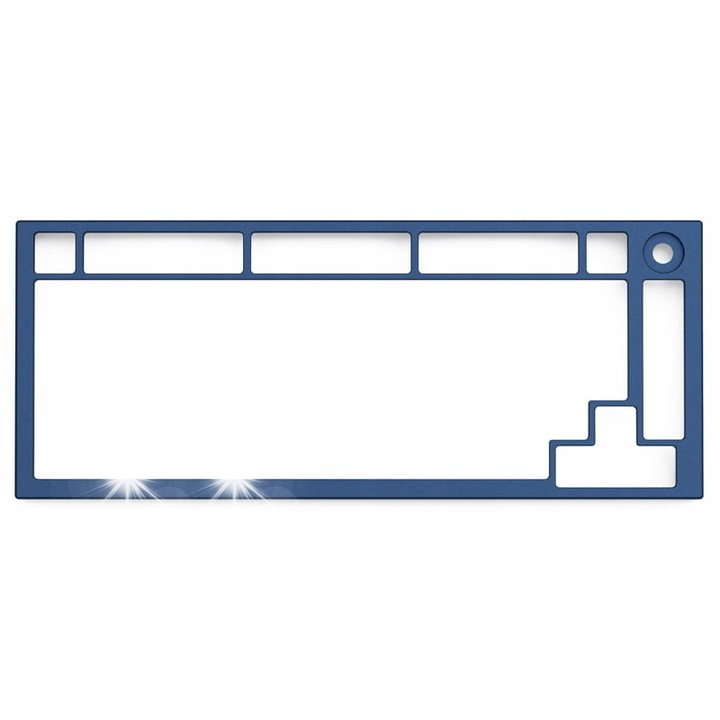 Rama GMMK PRO, Glorious, albastra, 332x134,8x20mm, set cu 8 suruburi