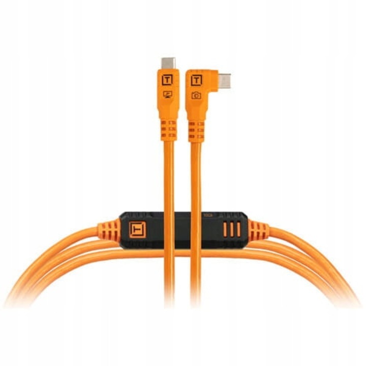 Tether Tools TetherPro Optima 10G USB-C - USB-C adatkábel 4.6m, narancssárga, vízálló