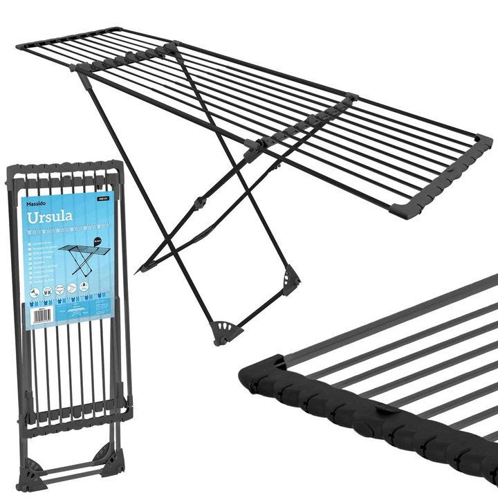 Uscator de rufe telescopic Ursula cu roti 20m