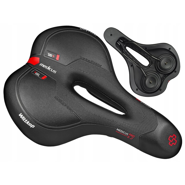 Siodlo bicicleta Wittkop Medicus 6.2, gel, pentru femei, 250x180mm, greutate 450g