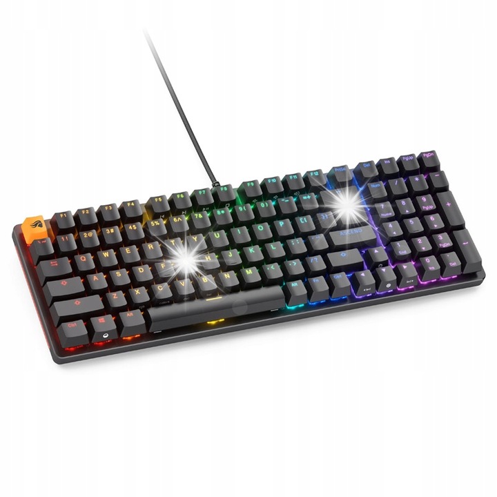 Tastatura industriala rezistenta la apa, KeySonic, Negru