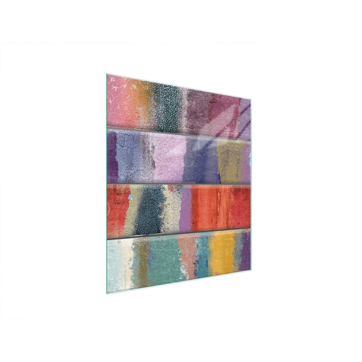 Konyhai hátfal, TMK ArtDeko, üveg, 45x52cm, többszínű