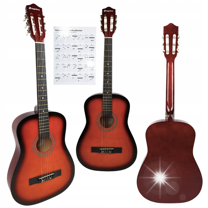 KLASSZIKUS GITÁR 4/4 TANULÁSHOZ GYEREKEKNEK, TANULÓKNAK, AKKORDOKHOZ,