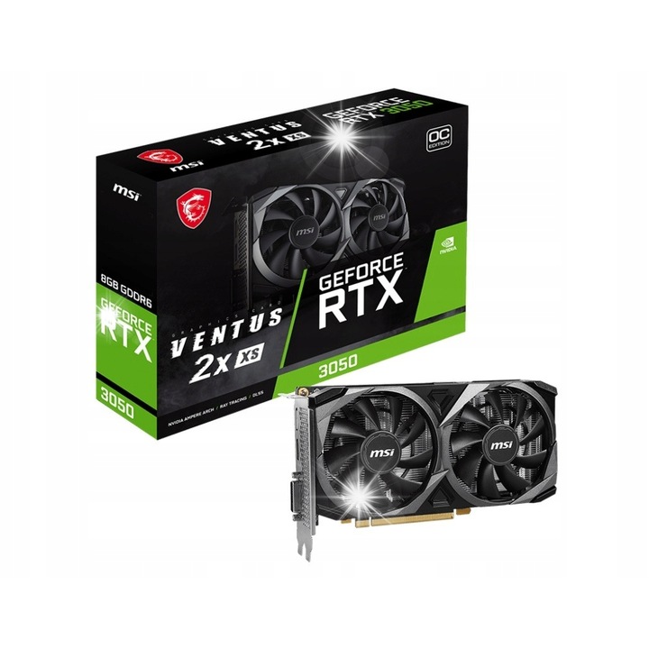 Видео карта GeForce RTX 3050, 8GB, 128-bit, 45x112x205мм