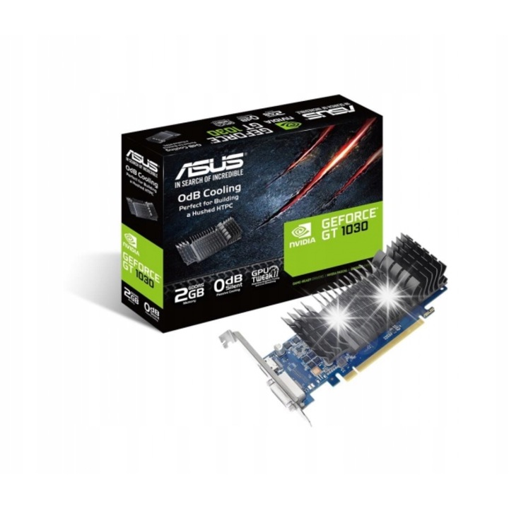 ASUS GeForce GT 1030 2GB GDDR5, 64-bites videokártya, 1x DVI-D, 1x HDMI