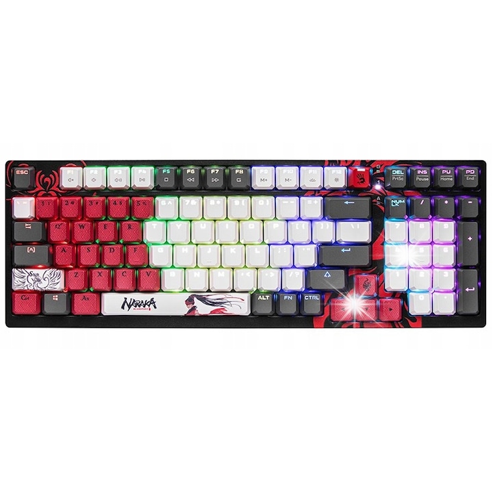 Tastatura mecanica Glorious GMMK 3 PRO, Fox Switches, Cu fir, USB, 104 taste Negru
