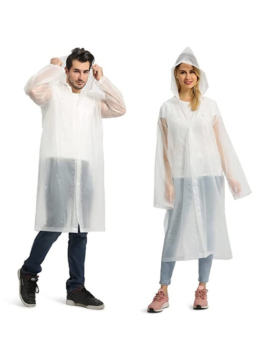 Pelerina de ploaie NEEDIVYOU, alba