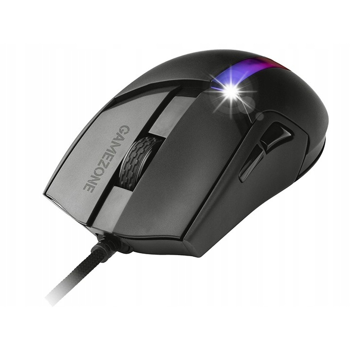 Геймърска мишка Tracer GAMEZONE Cool RGB, 12000 DPI, 7 бутона, черна