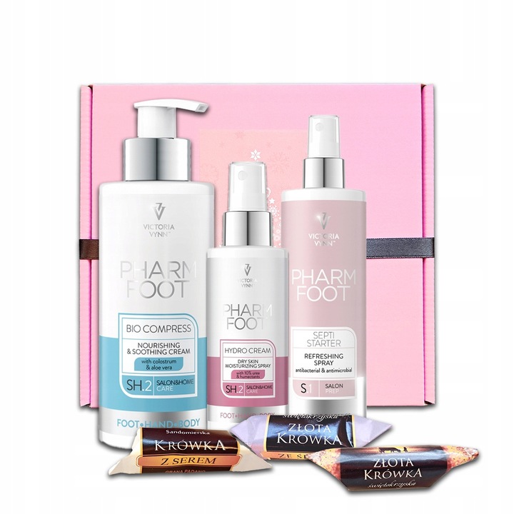 Victoria Vynn Pharm Foot lábápoló készlet, Bio Compress 250ml, krém 150ml, spray 300ml