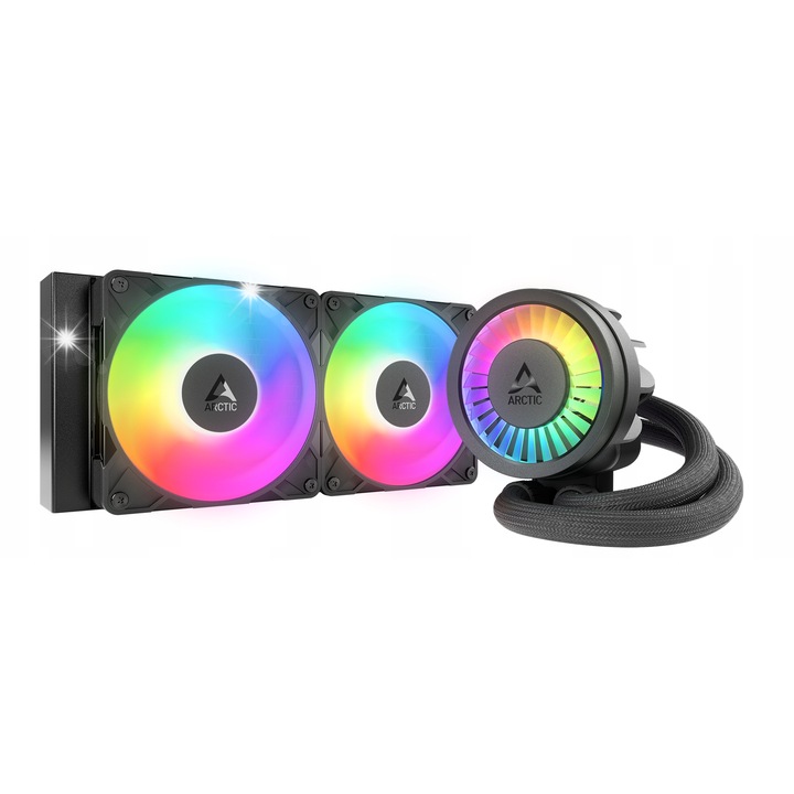Racire cu apa, DeepCool LD240, 2 ventilatoare, ARGB, 282x120x27mm