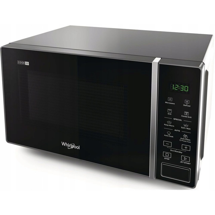 Cuptor cu microunde Daewoo MD-FA200SW-EU 700W 20L alb, diametru 25.5cm, 5 niveluri de putere