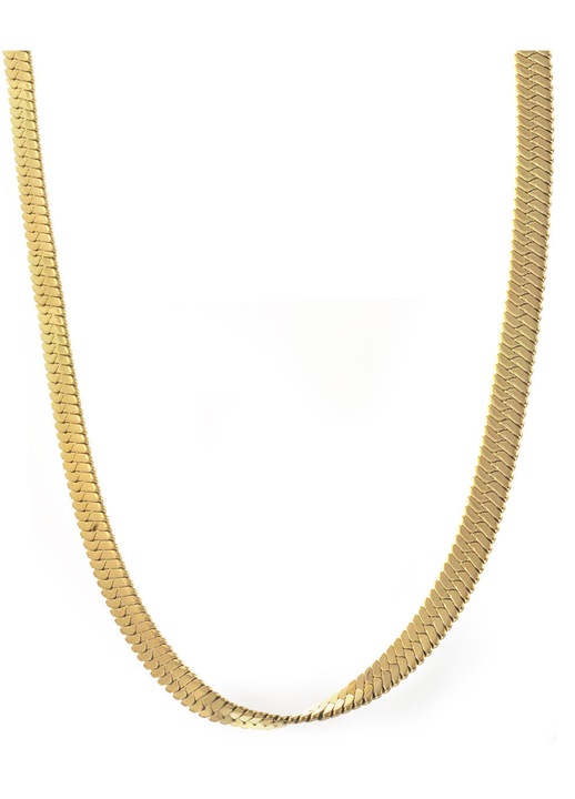 Colier dama, inox, cu placa plexi tip snake, 40cm, set bijuterii dama