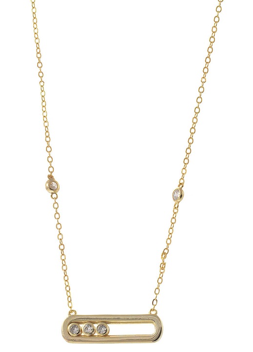 Colier din Argint 925, zirconii albe