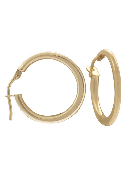 Cercei aurii, aur 9k, design clasic, dimensiune mica