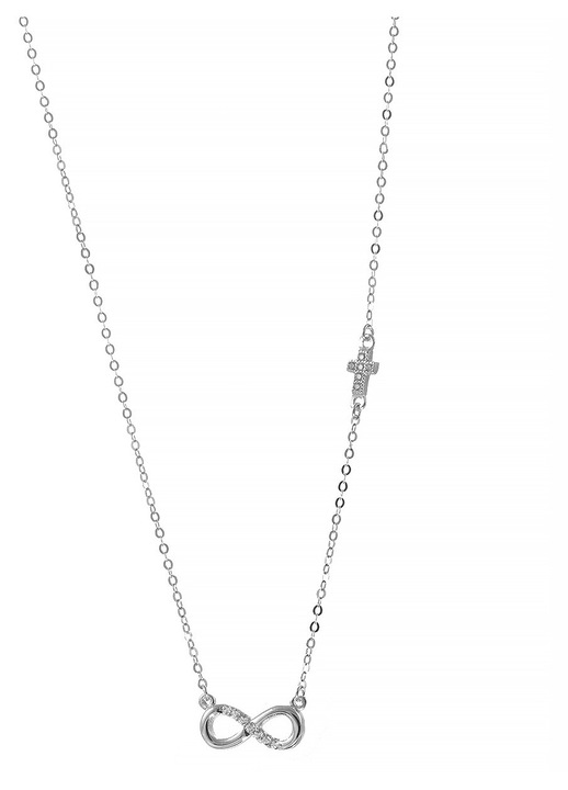 Colier dama din aur alb, 9 carate