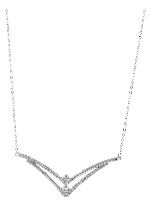 Colier 9 carate, argintiu