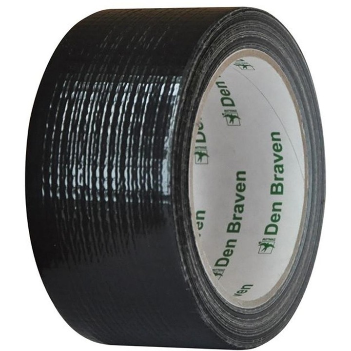 Set 2 x Banda Ultra Rezistenta Neagra, pentru Lipit, 50 mm x 25 m, Den Braven