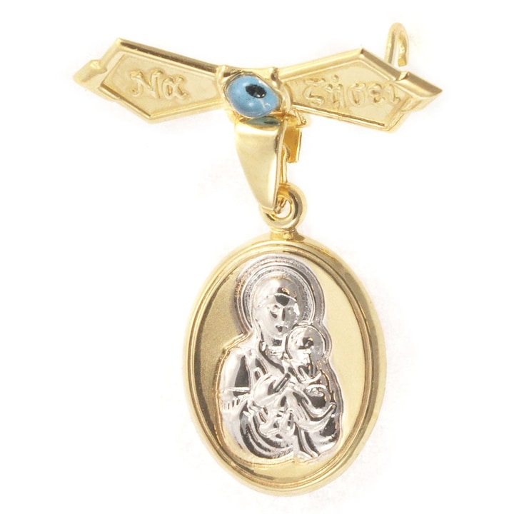 Martisor, 9 Karatia, cu paramana si mataki albastru