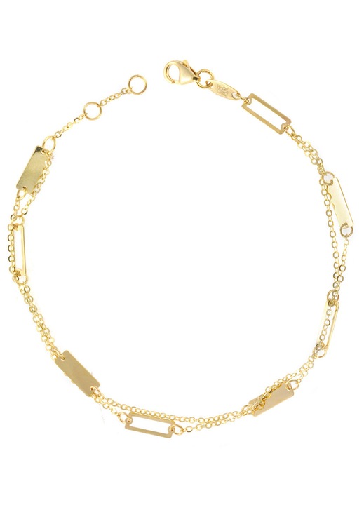 Bratara dama, aur 9 karate, auriu