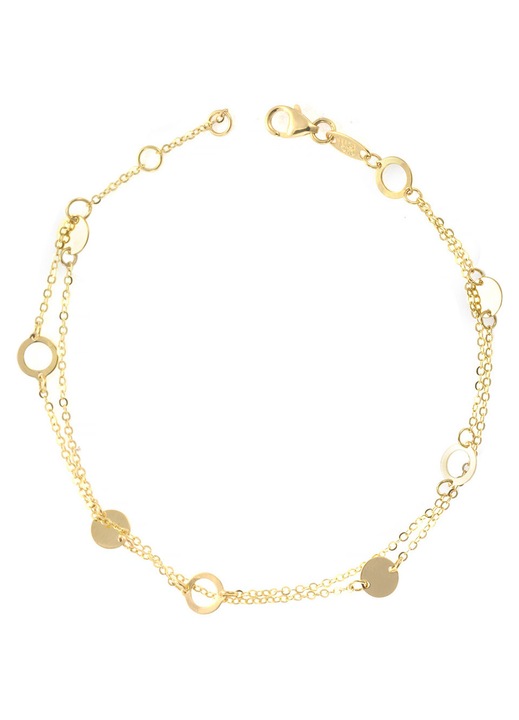 Bratara dama, aur 9 karate, auriu