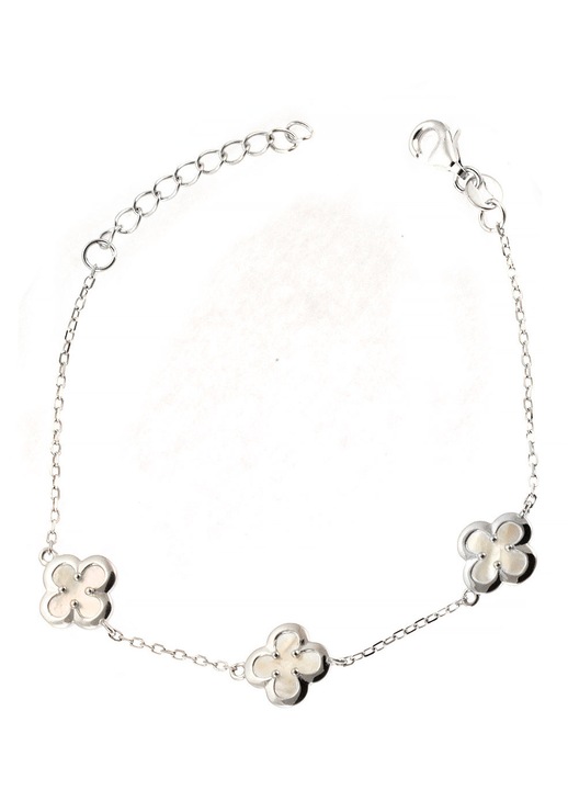 Bratara din argint 925 cu pietre, argintiu