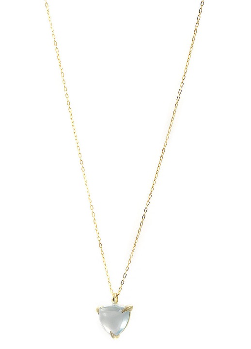 Colier 14 karate cu topaz albastru, bijuterii dama, set