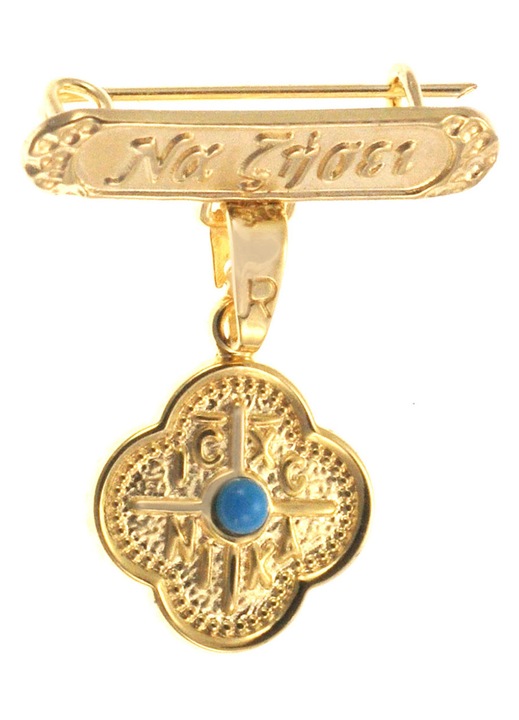 Brosa bijuterie dama, de aur 9 karate auriu