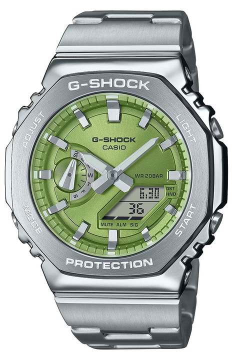 Ceas barbatesc G-SHOCK GM-2110, octagonal, inox, multicolor, 11.8mm