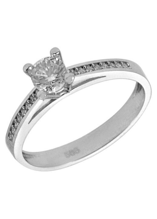 Inel dama din Aur Alb de 14 karate GO60830