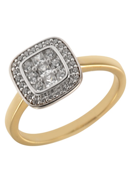 Inel dama, aur, auriu/argintiu