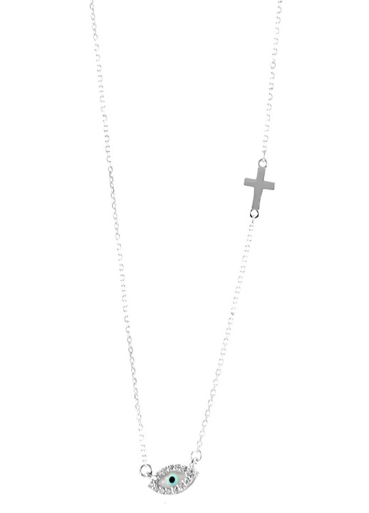 Colier dama 14 karate cu pietre zirconiu, GO56268